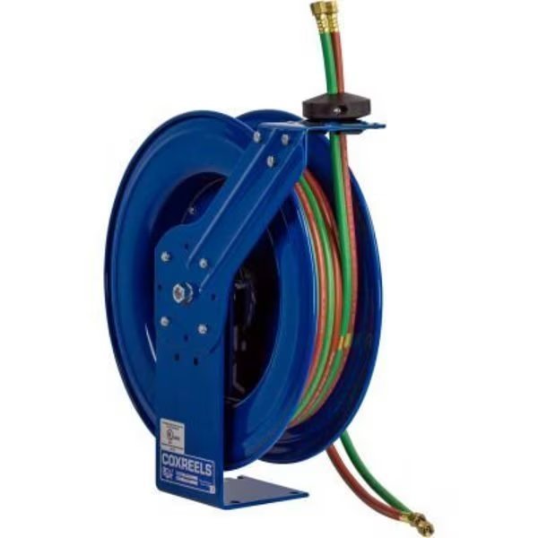 Dual Hose Spring Rewind Hose Reel For Oxy-Acetylene: 1/4